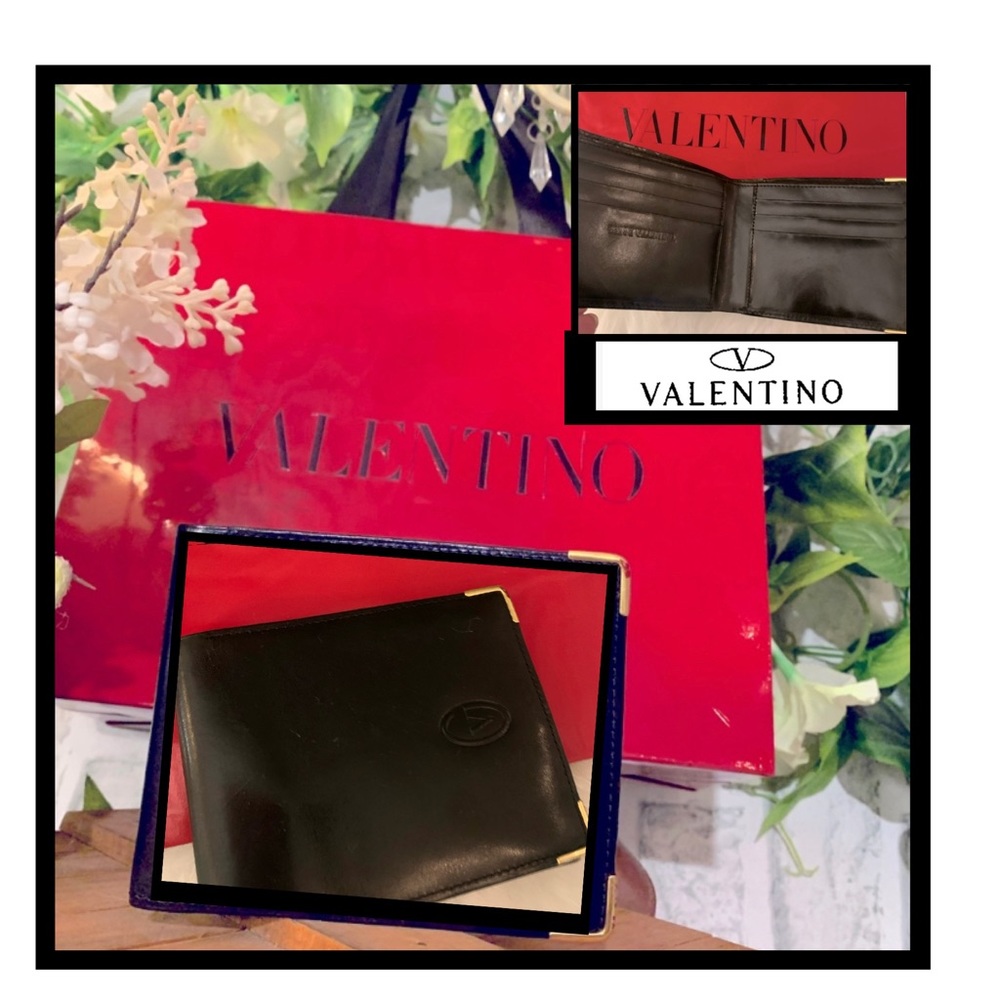 Valentino Gianni Men's Leather Billfold Wallet